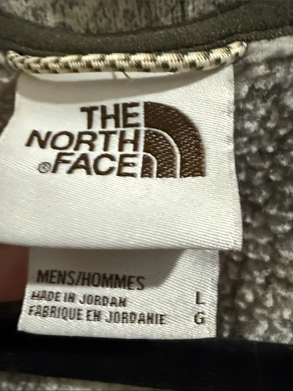 The North Face Men’s Zip-Up Fleece Pullover - Gray & Tan